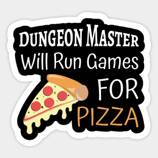 D&D DM Shirt Pizza Sticker